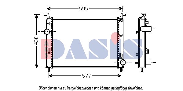 AKS DASIS Radiators, Motora dzesēšanas sistēma 080099N